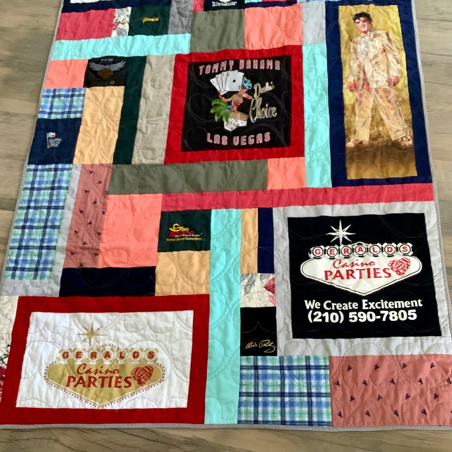 Custom Memory Quilt | Handmade Keepsake Quilt from Loved One's Clothing