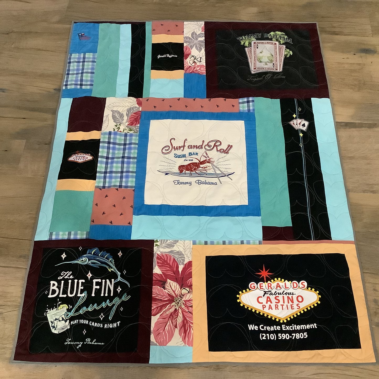 Custom Memory Quilt | Handmade Keepsake Quilt from Loved One's Clothing