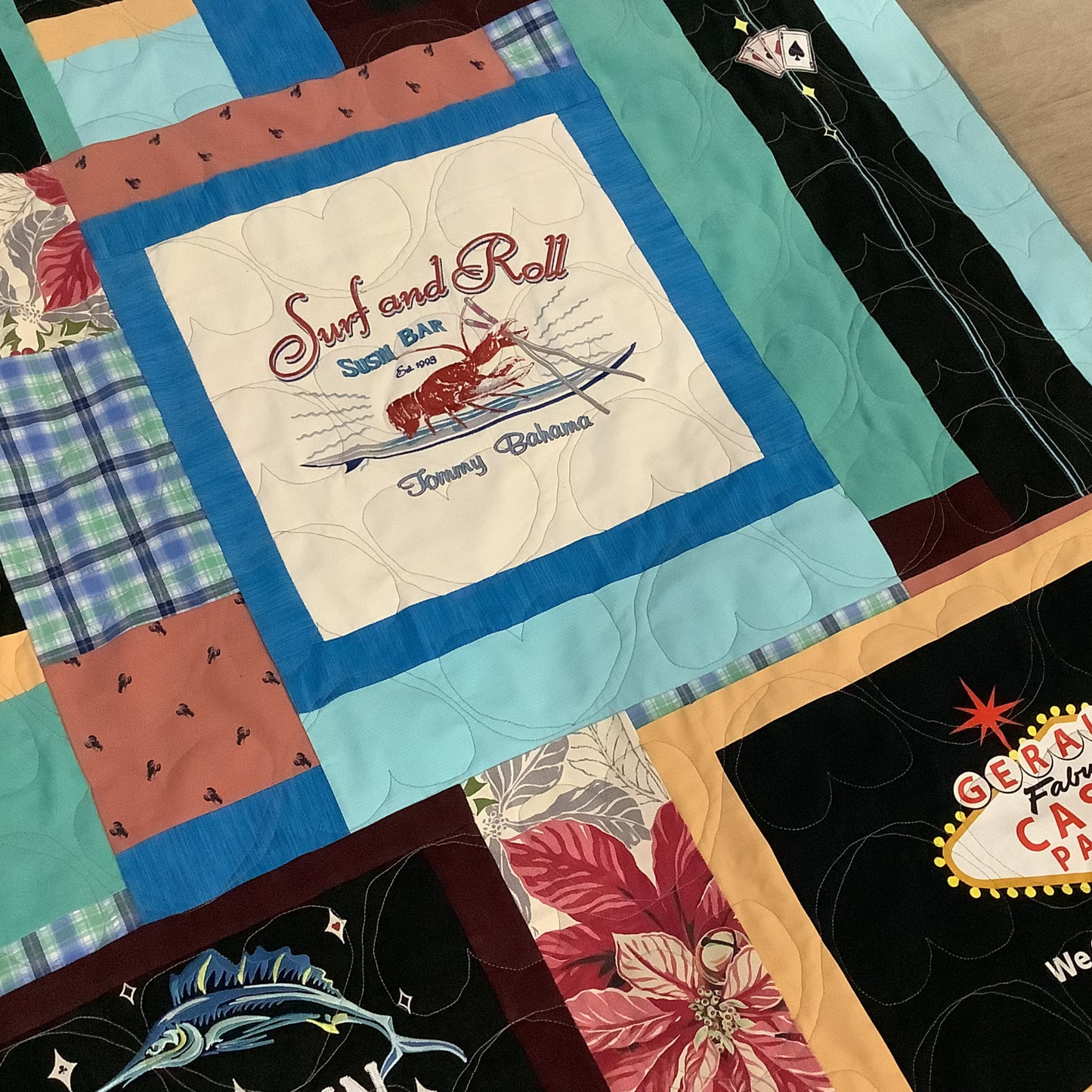 Custom Memory Quilt | Handmade Keepsake Quilt from Loved One's Clothing