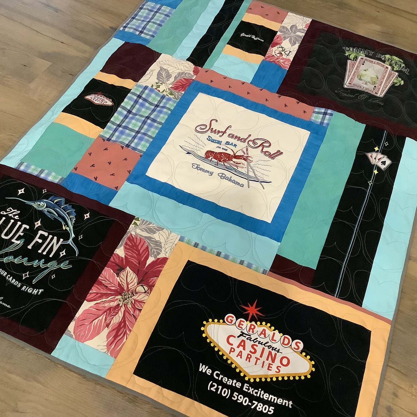 Custom Memory Quilt | Handmade Keepsake Quilt from Loved One's Clothing