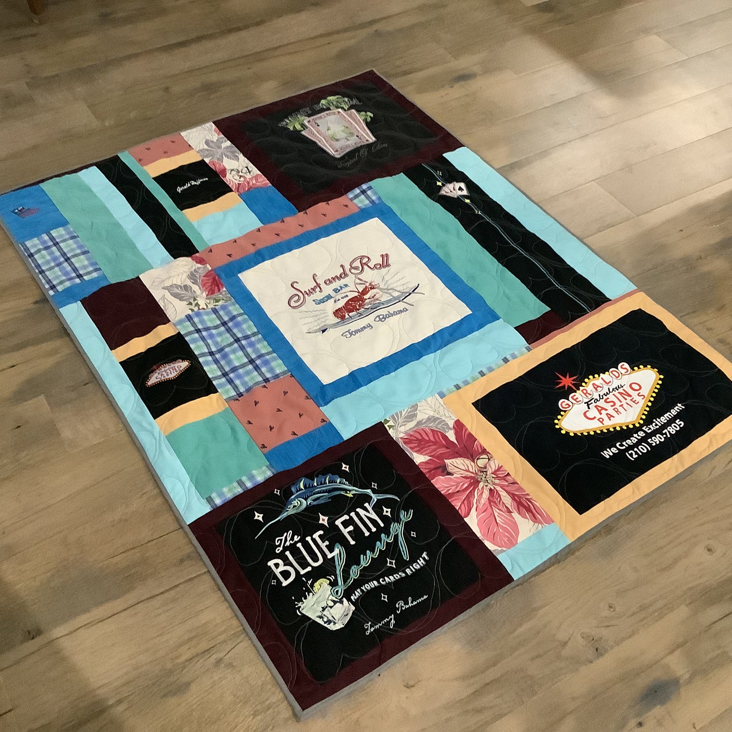 Custom Memory Quilt | Handmade Keepsake Quilt from Loved One's Clothing