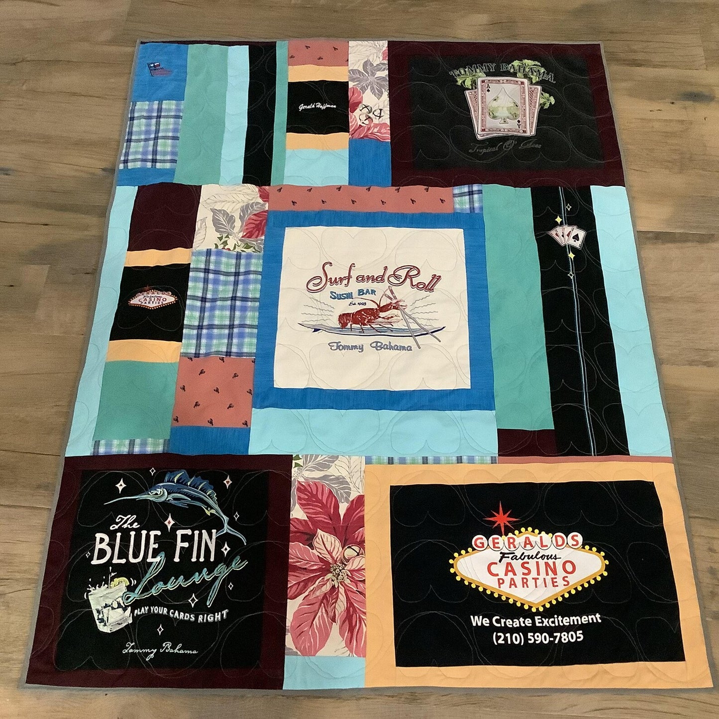 Custom Memory Quilt | Handmade Keepsake Quilt from Loved One's Clothing